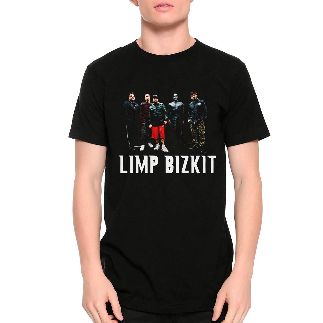 Limp Bizkit ブラック Tシャツ Limp Bizkit Rap Hip Hop T-shirt Black Short Sleeve All Sizes