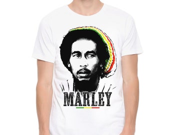 Bob Marley Graphic T-Shirt, 100% Baumwolle T-Shirt, Herren- und Damengrößen (bma-789)