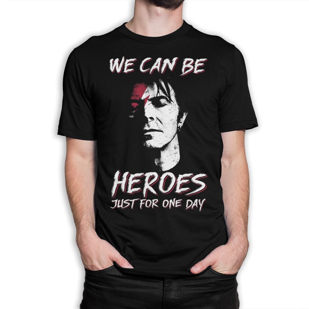 David Bowie We Can Be Heroes T-shirt, Men's and Women's
