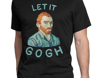 T-shirt Van Gogh Let It Gogh, heren- en damesmaten (bma-160)