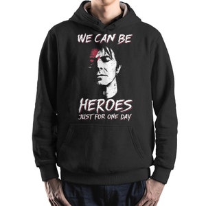 David Bowie We Can Be Heroes Hoodie and Sweatshirt, Unisex Sizes (bma-063)