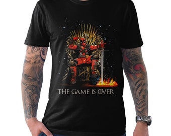 Maglietta Deadpool The Game Is Over, taglie da uomo e da donna (bma-210)