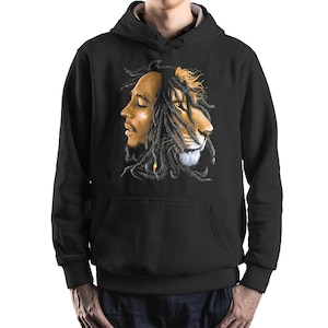 Bob Marley Lion Hoodie and Sweatshirt, Unisex Sizes (wr-182)