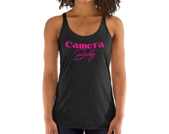 Cuerpo de cámara Racerback Tank para mujer