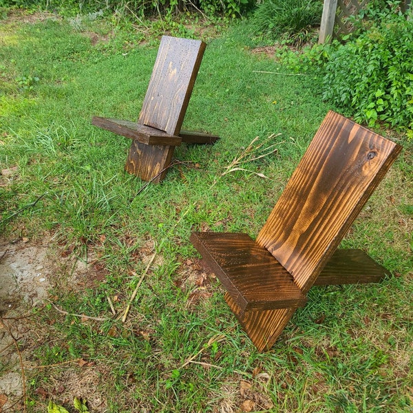 Viking chair, rustic