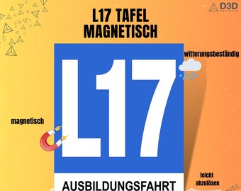 L17 Tafel Magnetfolie Cabrio getönte Scheiben