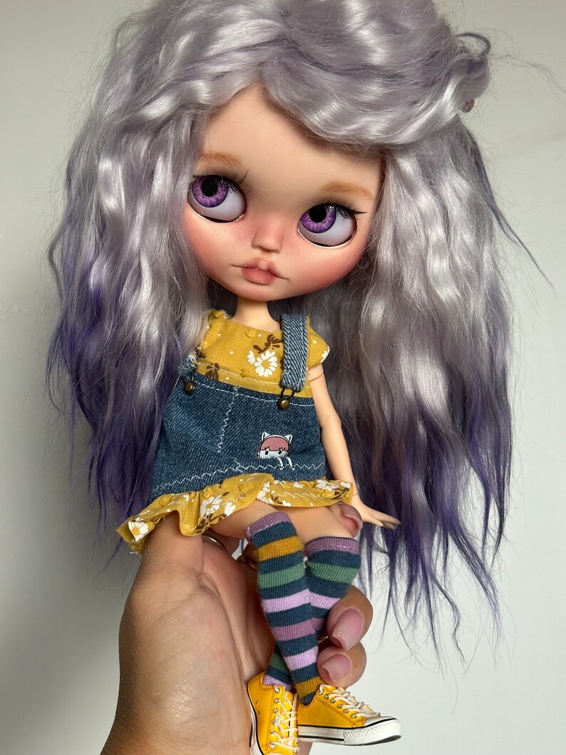 Blythe Doll Custom OOAK Dollblythe Tbl Natural Hairhandmade Doll Etsy