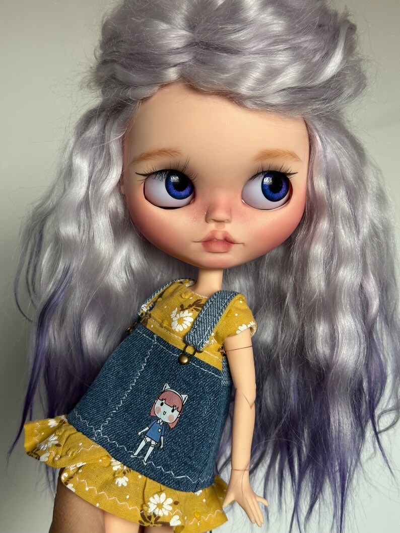 Blythe Doll Custom OOAK Dollblythe Tbl Natural Hairhandmade Doll Etsy