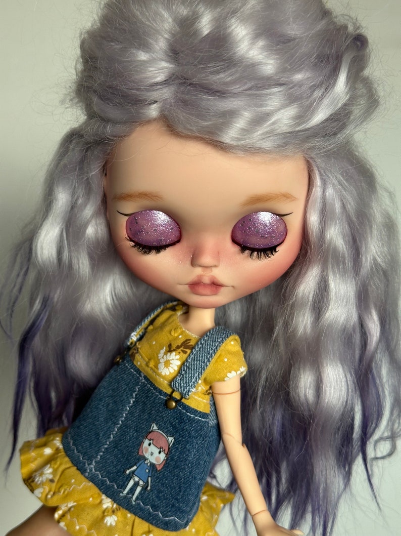Blythe Doll Custom OOAK Dollblythe Tbl Natural Hairhandmade Doll Etsy
