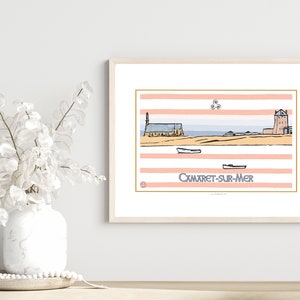 Edición limitada - Camaret sur mer - Diseño original, menos de 10 editados. Cartel de Bretaña presqu'île de Crozon bout du monde.