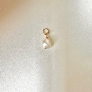Small Keshi Pearl Charm / Gold Filled Charms / Mix and Match Earrings / Earring Charms for Hoops
