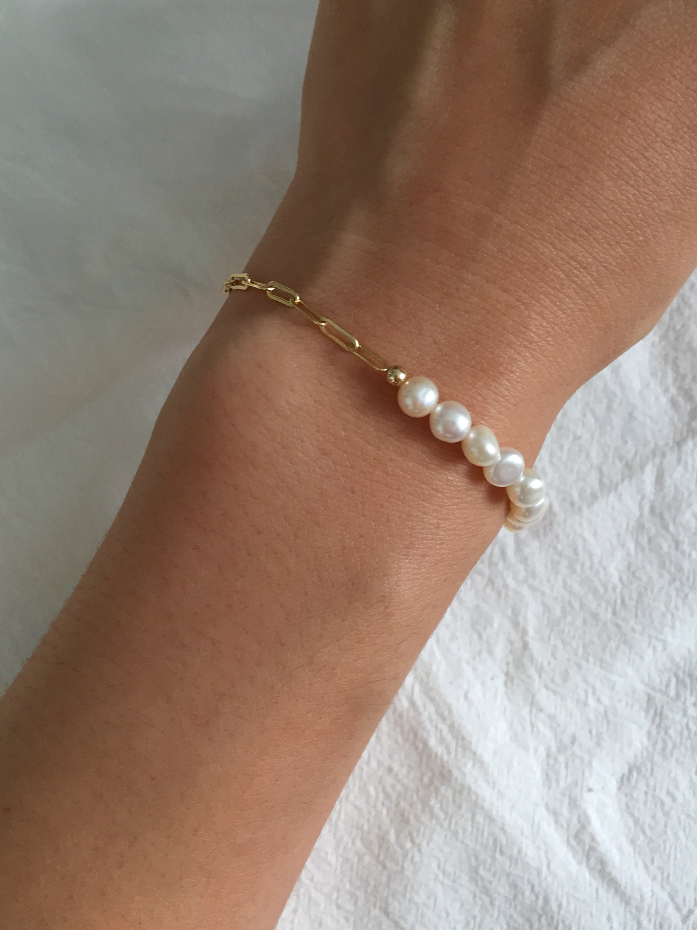 ★関税込★VINTAGE HOLLYWOOD★Chain Half Pearl Bracelet★ il_fullxfull.4780574478_m0tf.jpg