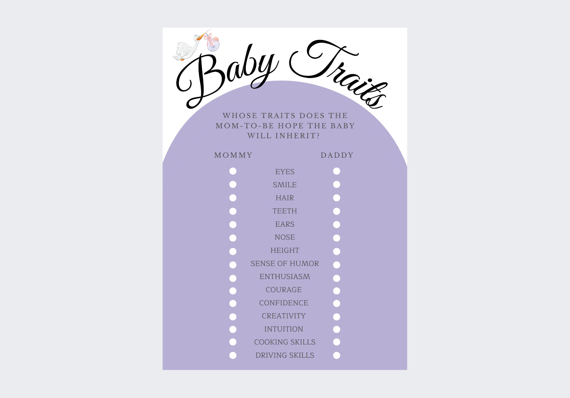 Baby Shower Game Printable Baby Shower Game Easy Printable Game Baby Shower Game Printable Baby Shower Game Easy Printable Game