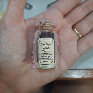 Love Spell Jar - Love Spell, Witch Jar, Rose Quartz