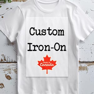 Custom Iron-On Vinyl Decal: Personalized Heat Transfer