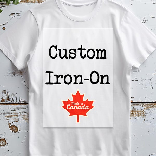 Custom Iron-On Vinyl Decal: Personalized Heat Transfer