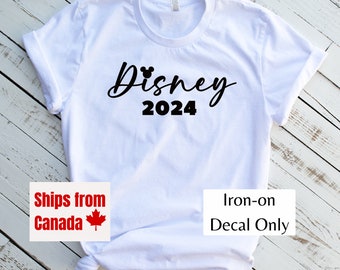 2024 Disney Family Vacation Shirt Decal, Mickey, Disneyworld Decal, Disneyland Decal, Disney Family Shirt, Disney Trip Decal, DIY Shirt