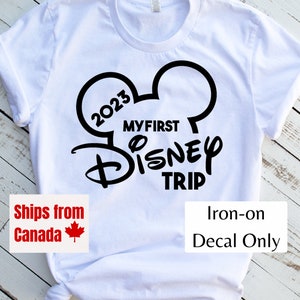 2023 Disney Family Vacation Shirt Decal, First Trip, Disneyworld Decal, Disneyland Decal, Disney Family Shirt, Disney Trip Decal, DIY Shirt