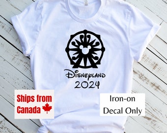 Disneyland 2024 Decal, Mickey, Disneyworld Decal, Disneyland Decal, Disney Family Shirt, Disney Trip Decal, DIY Shirt