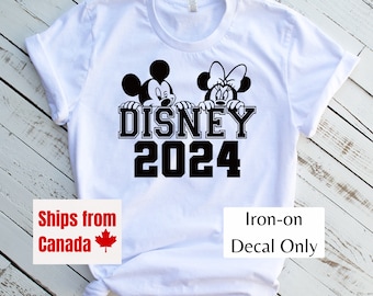 2024 Disney Family Vacation Shirt Decal, Mickey, Disneyworld Decal, Disneyland Decal, Disney Family Shirt, Disney Trip Decal, DIY Shirt