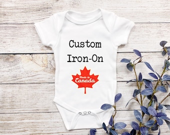 Calcomanía termoadhesiva personalizada para mono de bebé: regalo personalizado para baby shower