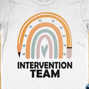 Intervention Team SVG, PNG, Back to School Svg, 1st Day of School Svg Cricut Sublimation Design