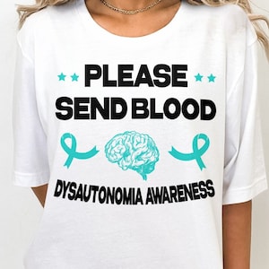 Dysautonomia POTS Awareness Svg Png, Please Send Blood Svg, Turquoise Ribbon Svg, Dysautonomia Awareness Svg Cricut Sublimation