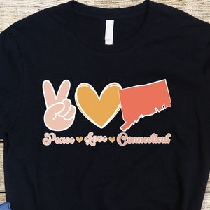 Frieden Liebe Konnektivität Bundesstaat SVG, Png, Karte Karte, svg, Retro Konnektio Blume SVG Cricut geschnitten Datei Silhouette Sublimation Design