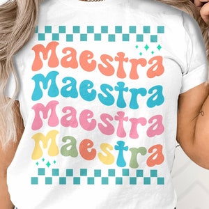 Maestra Svg Png, Spanish Teacher Svg, Español Svg, Regreso a La Escuela SVG, Maestra Bilingue Svg, Bilingual Teacher Svg Cricut Sublimation