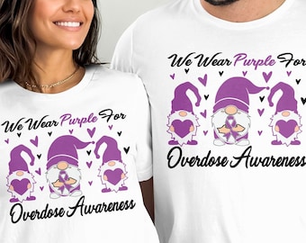 Überdosis-Bewusstsein-Svg-Png, wir tragen lila für Überdosis-Wichtel SVG, PNG, Sucht-Bewusstseins-Wiederherstellungs-Svg Cricut-Datei-Sublimations-Design