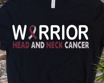 Head and Neck Cancer Awareness Svg Png, Warrior Head and Neck Cancer png, Rainbow Svg, Burgundy White Ribbon Svg Circut Sublimation Design