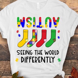Autism Awareness PNG SVG,Autism Seeing the World Differently png, Autism Awareness png, Autism Support png,Proud Autism png,Cutting Files ,