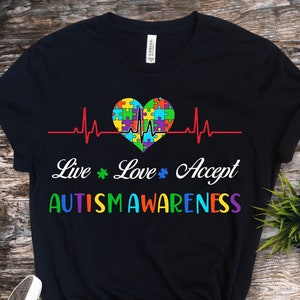 Autism Awareness PNG SVG,Live Love Accept Autism Awareness png,Autism Awareness png,Autism Support png,Proud Autism png,Cutting Files Cricut