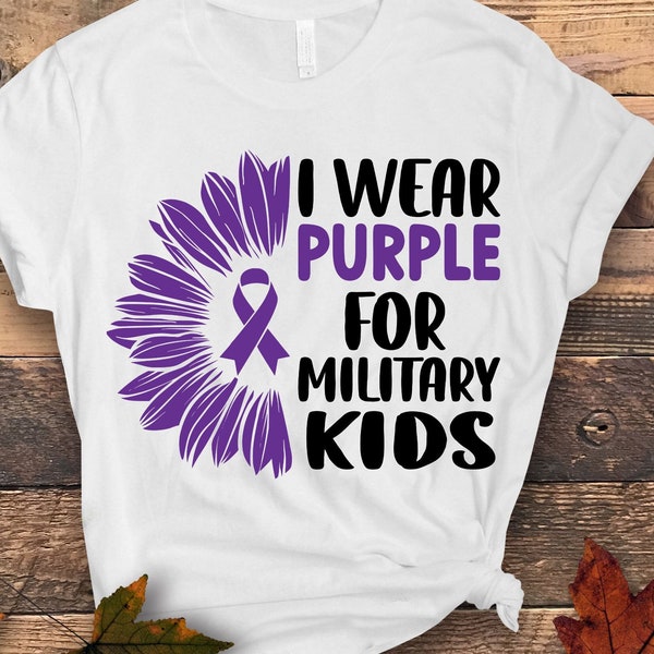 Purple Up For Military Kids - Month Of The Military Child Pin