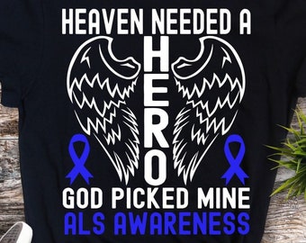 Alzheimer Awareness , SVG PNG  Heaven Needed a Hero God Picked Mine als png svg awareness