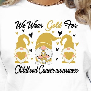 Childhood Cancer Awareness Svg Png, We Wear GoldWe Wear Gold Svg, Pediatric Cancer Awareness Svg, Gold Ribbon Svg Cricut Sublimation