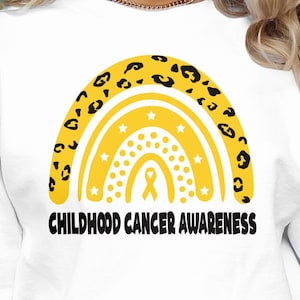 Childhood Cancer Awareness Svg Png, Childhood Cancer Awareness Svg, Pediatric Cancer Awareness Svg, Gold Ribbon Svg Cricut Sublimation