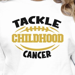 Childhood Cancer Awareness Svg Png, Tackle Childhood Cancer Svg, Pediatric Cancer Awareness Svg, Gold Ribbon Svg Cricut Sublimation