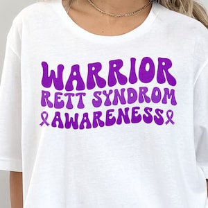 Rett Syndrome Awareness Svg Png, Warrior Rett Syndrome Awareness Svg, Purple Ribbon Svg Cricut Cut File Png Sublimation Designs