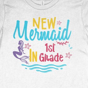 New Mermaid In 1st SVG, PNG, Back to School Svg, 1st Day of School Svg Cricut Sublimation Design