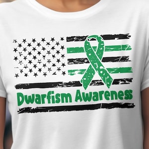 Dwarfism Awareness Svg Png, flag Dwarfism Awareness Svg, Green Ribbon Svg Cricut Sublimation Designs