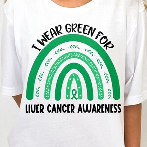 Liver Cancer Awareness Svg Png, I Wear Green For Svg, Emerald Green Ribbon Svg, Liver Cancer Support Svg Cricut Sublimation Design