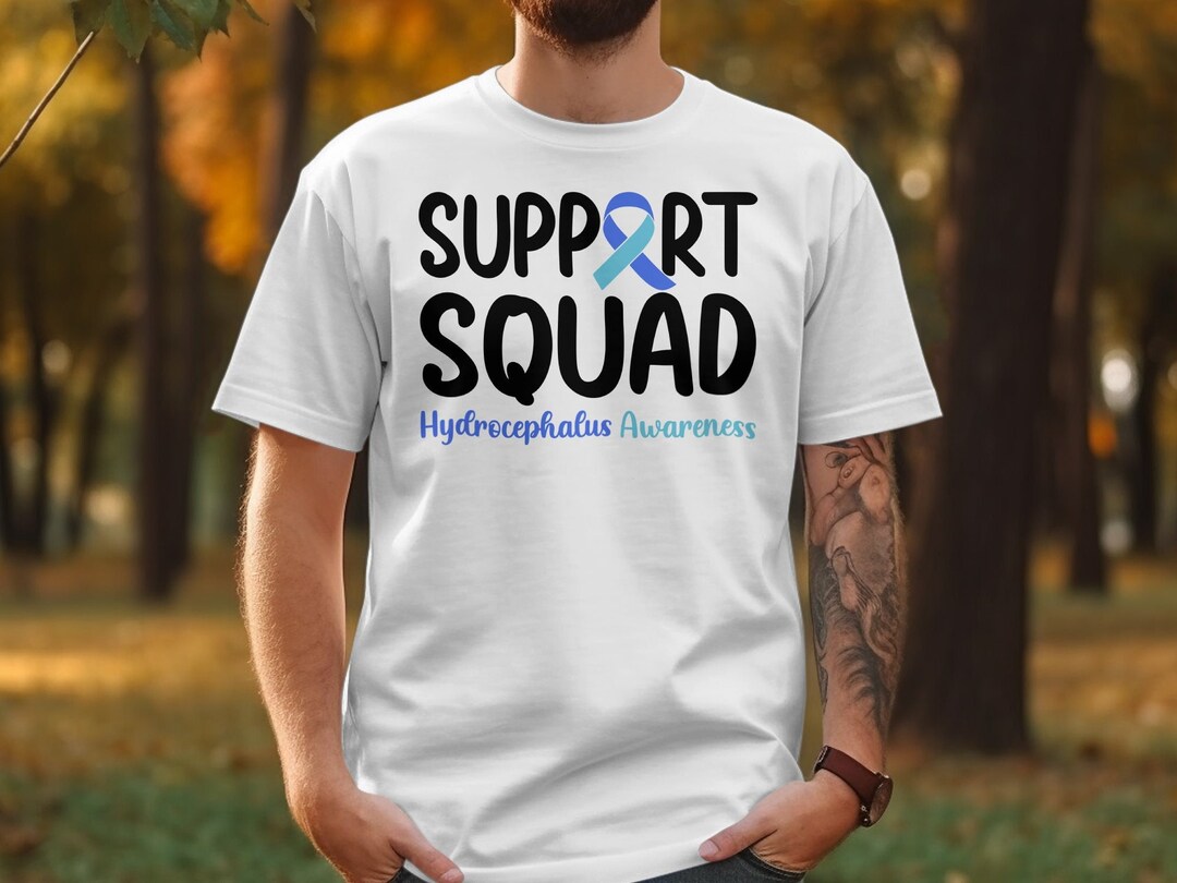 Hydrocephalus Awareness Svg Png, Support Squad Svg, Hydro Light Blue ...
