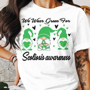 Scoliosis Awareness Svg Png, We Wear Green for Svg, Green Ribbon Svg, Scoliosis Spine Support Svg Cricut File Sublimation Design