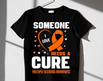 Concientización sobre la esclerosis múltiple (Svg/Png), Guerrero de la esclerosis múltiple (Svg), Alguien a quien amo necesita una cura (Svg) Archivo de corte de Cricut para sublimación.