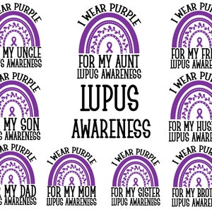Lupus Awareness Svg Png Bundle, Lupus Svg, Lupus Png Sublimation Designs
