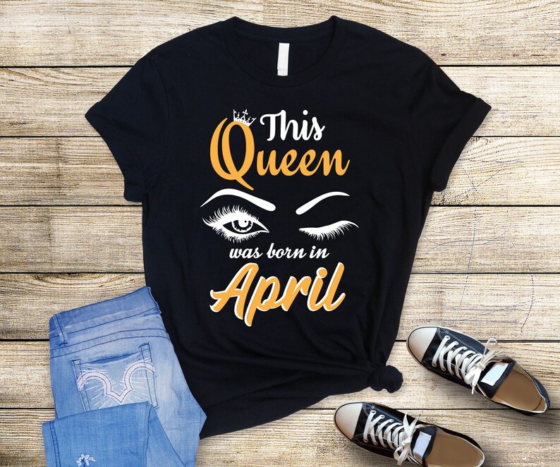 APRIL Birthday Queen Svg Png, This Queen Was Born in APRIL Svg, Leopard ...