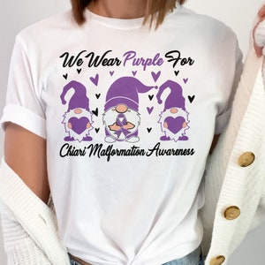 Chiari Malformation Awareness Svg Png, We Wear Purple For Chiari Malformation Svg, Purple Ribbon Svg Cricut Cut File Sublimation