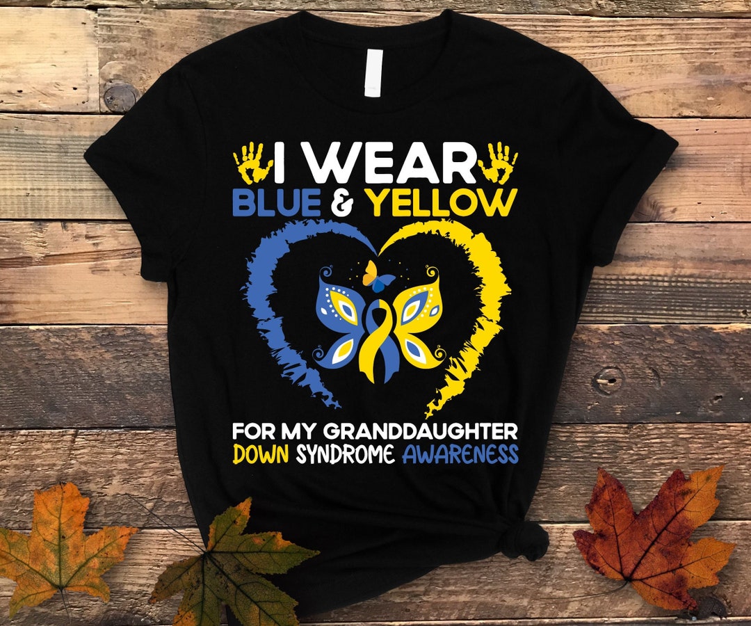 Down Syndrome Awareness Svg Png, I WEAR Blue Yellow for My ...