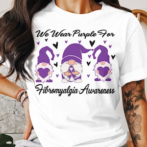 Fibromyalgia Awareness svg png, We Wear Purple SVG, Purple Ribbon Fibro Support Svg Cricut Sublimation Design